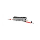 SPIRAALREMSLANG ROOD MET TWEE ADAPTERS
